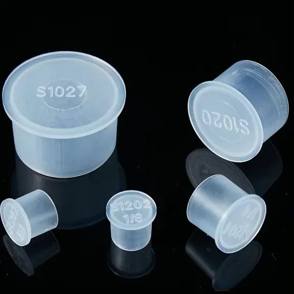 Convenient Installation White Plastic PE Round Tube Plastic Cap Nut Screw PE Round Tube Plug Ear Handle Moulding Processing Service photo-2