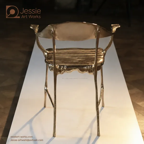 Custom Sculptural Metal Chair photo-2