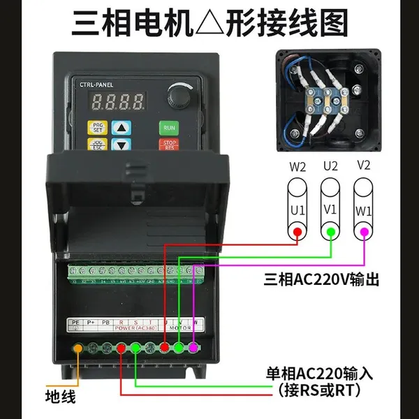 Variable-frequency Drive, 380V Three-phase/220V Single-phase, Dedicated Speed Controller for 1.5/2.2/5.5/7.5/11/...500 kW Motors and Pumps photo-4