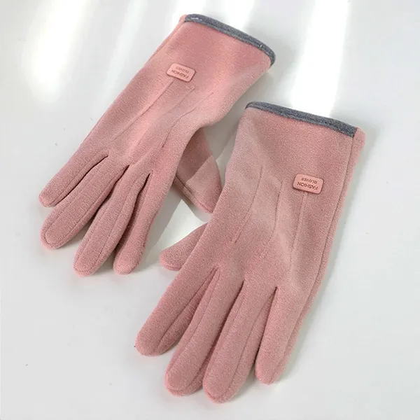 Factory Wholesale Velvet Warm Gloves Touchscreen Female Full Finger Glove