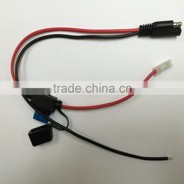 New Red /Black of Wire 15A Molding Fuse Crimp 187 Type Terminal of Auto Lighting System Power Cable photo-4