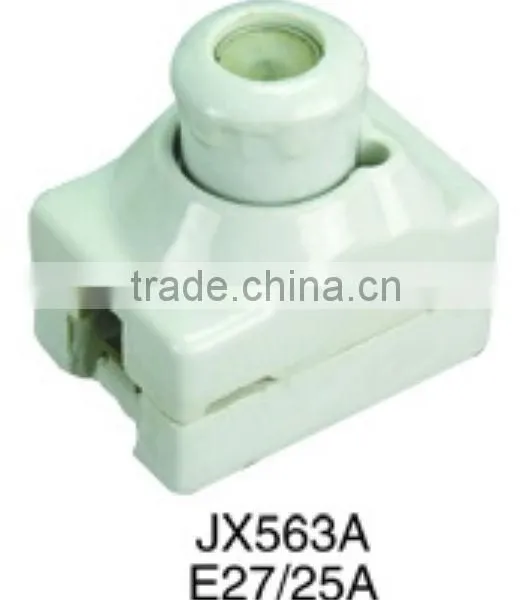 Factory Direct Sale JX563 E27 25A Porcelain Fuse Unit With CE and ROHS