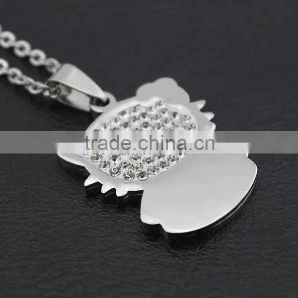 High-grade Stainless Steel Pendants Cat Necklace Cartoon Necklace Wholesale photo-4