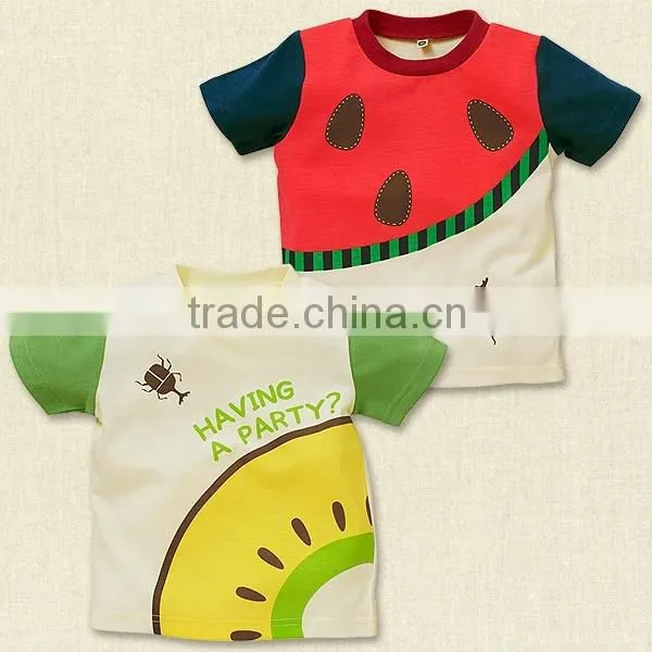 Ins Hot Sale Baby Boy Top Design Fruit Cotton Casual Boy Outfits photo-2