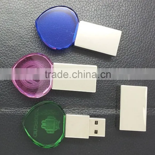 8 Years of Experience in Customized Crystal Usb Flash Drive With LED Light Supplier's Choice photo-5