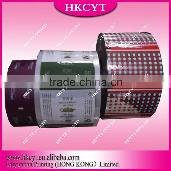 Plastic Film Roll Snack Bag / Roll Film Custom Logo Printed photo-2