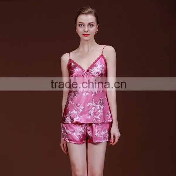 Women's Sexy Sleepwear, Dragon Printing Backless Two-piece Pajamas Sets photo-3