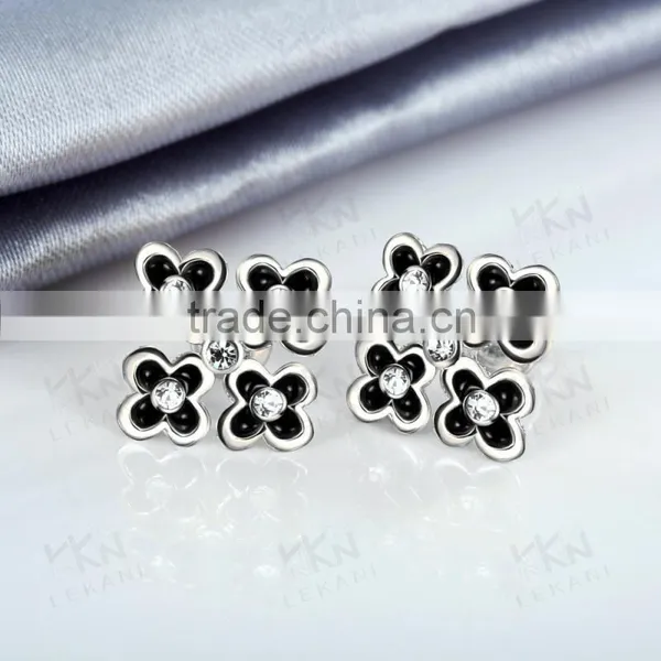 Newest Fashion Petal Crystal Earring Flower Jewelry Earring photo-6