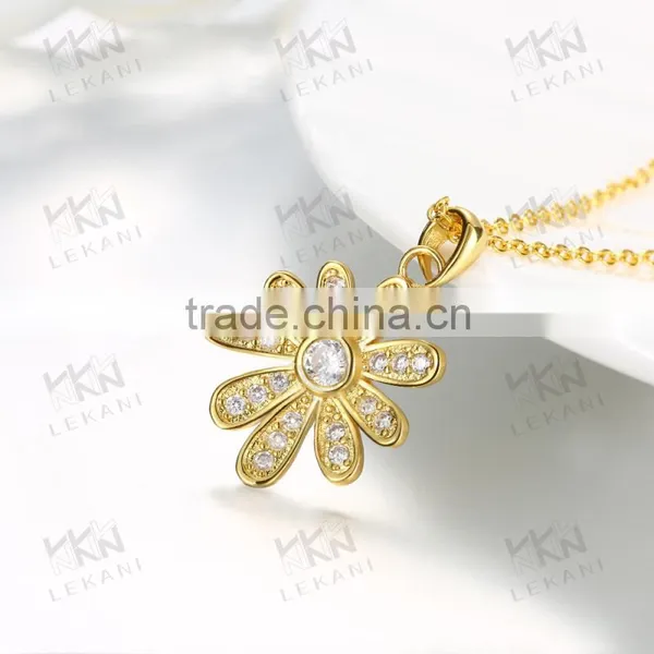 Yellow Golden Jewelry Necklace,zircon Necklace for Women,lady Necklaces photo-2