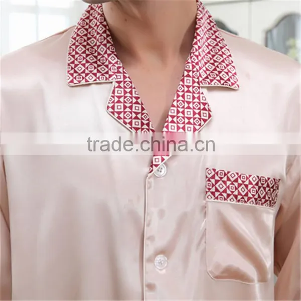 Plus Size 100% Silk Men Night Silk Bedgown photo-2