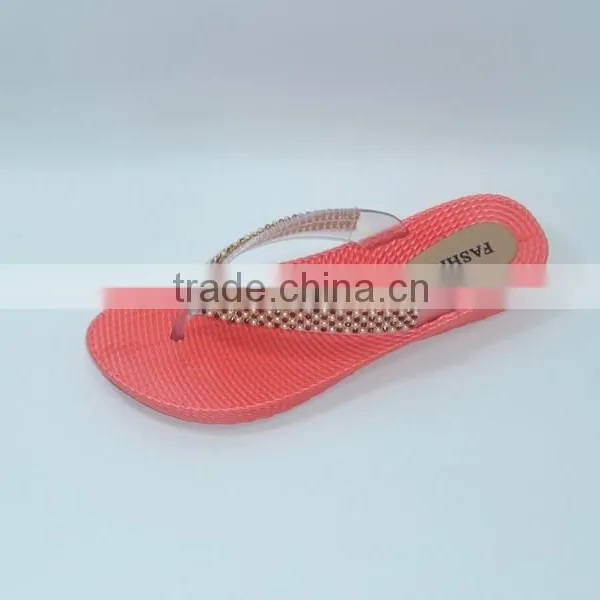 2016 PVC PCU Fashion Lady Pearl Summer Slippers photo-5
