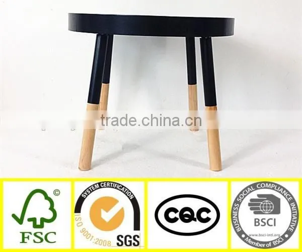 Simple Natural Decorative KD Furniture Coffee Desk Wood Round Table