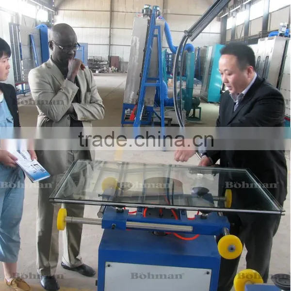 Insulated Glazed Glass Unites Rotated Sealant Spreading Table photo-4