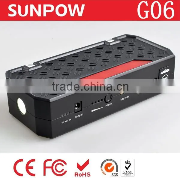 Sunpow 12v High Capacity 16500mah Hot Selling and Multifunctional Car Power Booster Jump Starter photo-2