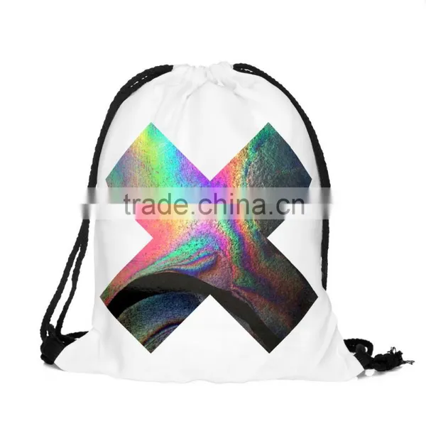 Brand New Hot Sale Custom 3D Print X Promotion Kids Drawstring Backpack Wholesale photo-6