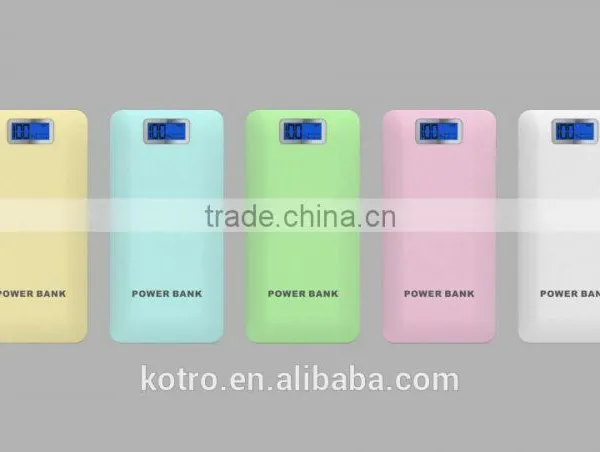 High Quality Colorful LCD Digital Display 3 USB Output Power Bank 4.1A Portable Charger 12000mah Portable Power Bank photo-2