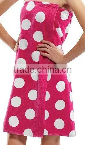 Hot Pink Terry Velour Spa Wrap