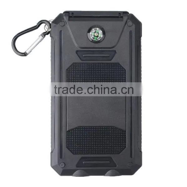 New Products 2016 8000mah Mobile Solar Charger Waterproof Power Bank With Compass photo-4
