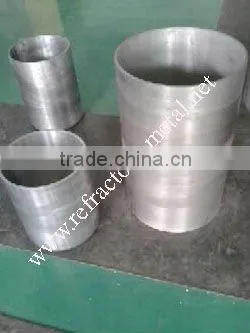 Tungsten crucible for sapphire crystal growing furnace