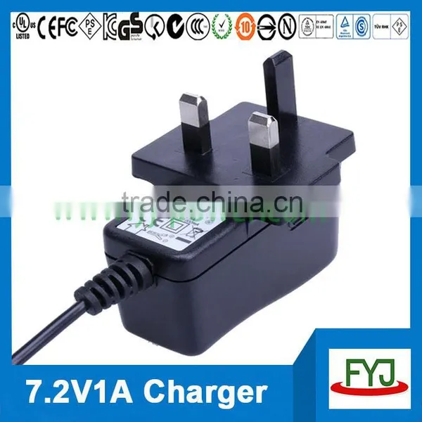 Lifepo4 Battery Charger 7.2v 1000ma au us uk eu Wall Charger for Lifepo4 Battery YJP-072100 CE-EMC CE-LVD RoHS photo-3