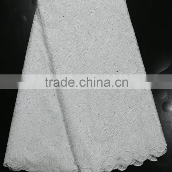 2015 Swiss Voile Lace Embroidery Design Lady Dress Special Flower Lace for Party photo-3