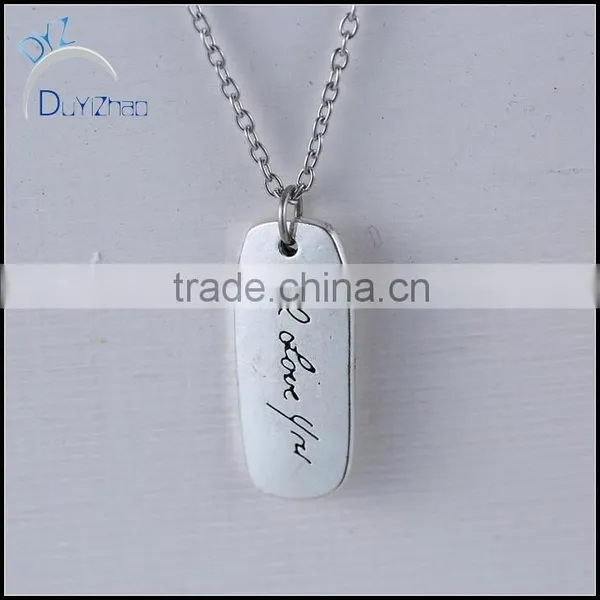Hot Sell Cheap Alloy Small Name Pendant Necklace Designs photo-2