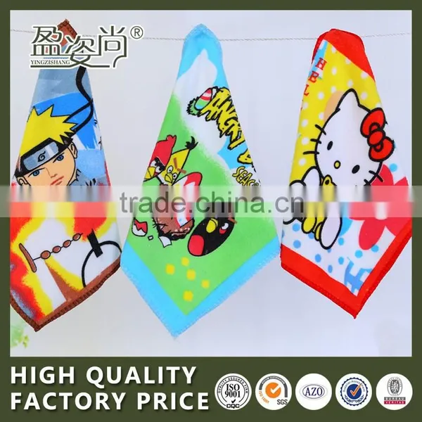 Hot China Manufacturer Cheap Hand Towel Wholesale 100% Cotton Printed Cartoon Jacquard Textile Small Square Face Towel Quality Choice photo-3