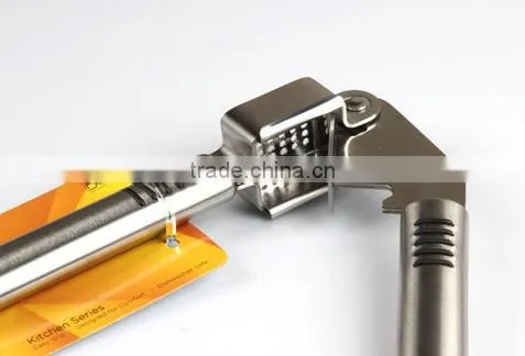 High Quality Food Grade Stainless Steel Garlic Press - Mincer - Crusher photo-4