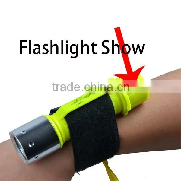Plastic Body Wrist Strap Flashlights Diving XML T6 LED Flashlights Diving photo-4