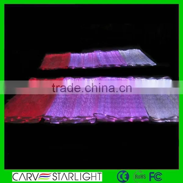 Luminescent Glow in the Dark Material Shiny Polyester Fiber Optics Fabric photo-4