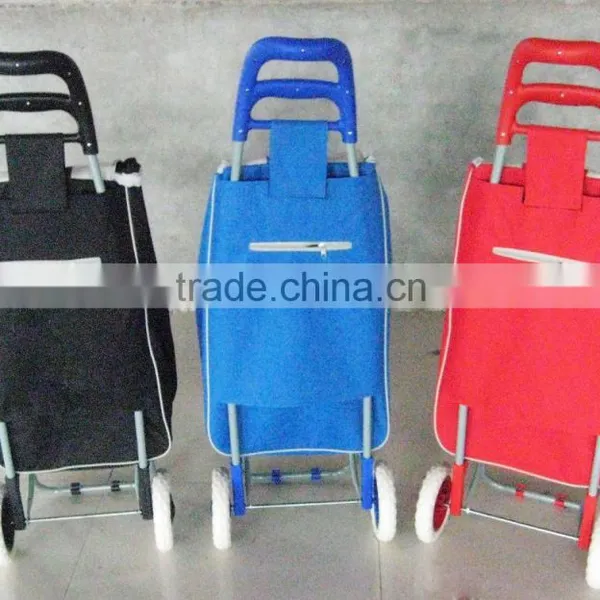 Foldable Shopping Trolley Cart Large Capacity Vegetable Shopping Trolley Bag photo-4