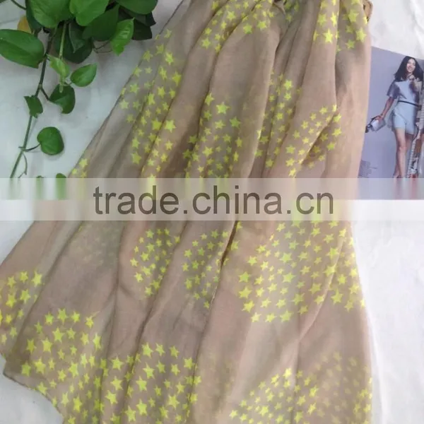 2015 Newest Design Novel Fashion Scarf Muffler and Voile Scarf Polyester Scarf for Lady photo-3