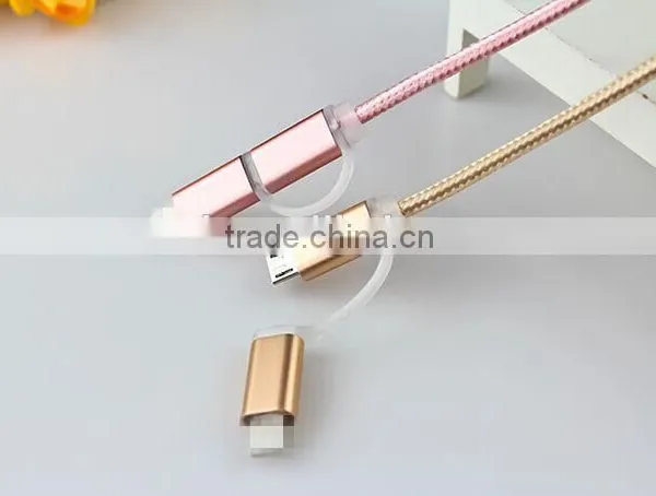 2016 New High Quality Micro Braided Usb Data Cable for Iphone/samsung photo-4