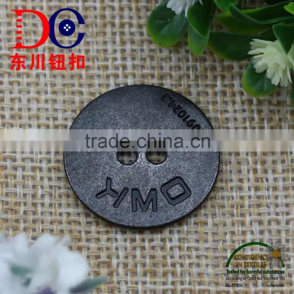 High Quality Metal Button 2 Metal Eyes Sewing Button for Clothing photo-2