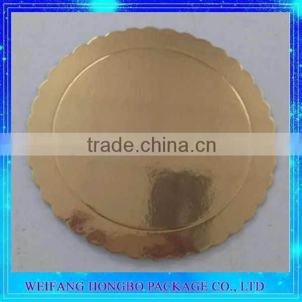 Customized Different Shape Food Gold Paper Foil Tray Cake Board Wholesale photo-4