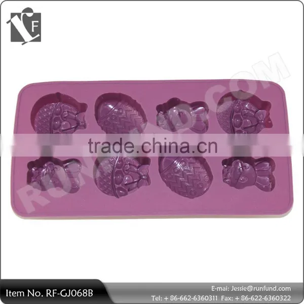 Various Silicone Carton Animal Ice Tray of Purple photo-2