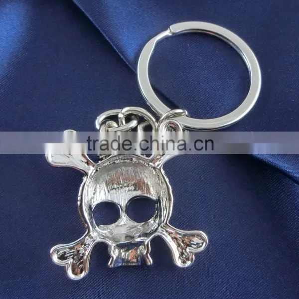 Skull Keychain/Metal Skull Keychain With Diamond photo-3