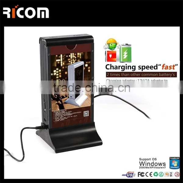Menu Holder Power Bank for Emergency Coffee Shop,stand Table Menu Power Bank With CE/Rosh Compatible for Phone--PB102--Ricom photo-4