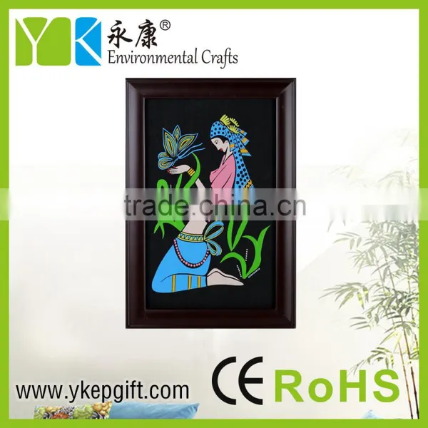 Manmade Beautiful Yong Girl Picture Frame for Decoration photo-2
