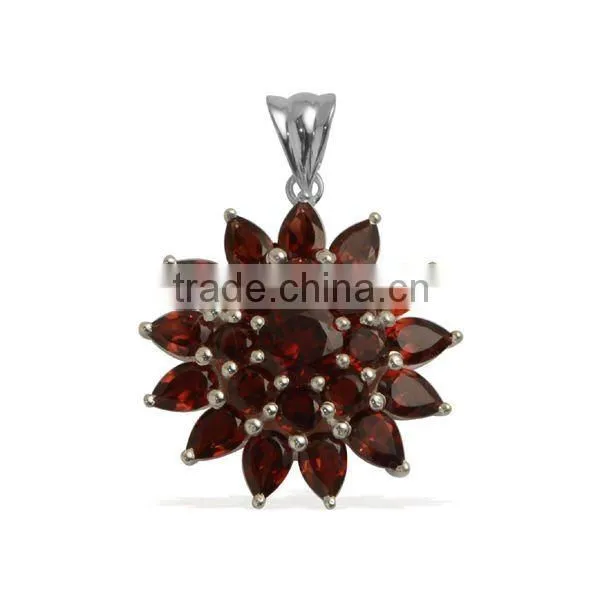 Handmade Good Quality 925 Sterling Silver Natural Semi Precious Gemstone Pendants