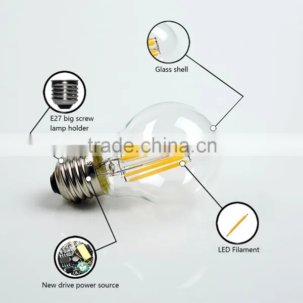 Vintage Retro G50 E26 E27 B22 Energy Saving 5w Edison Led Lights Led Bulb photo-6