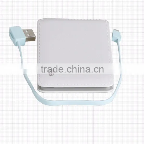 Hot Selling Custom Logo 5000mAh Capacity Portable Power Bank USB Cable 5000mah Power Bank /universal Portable Power Bank photo-5