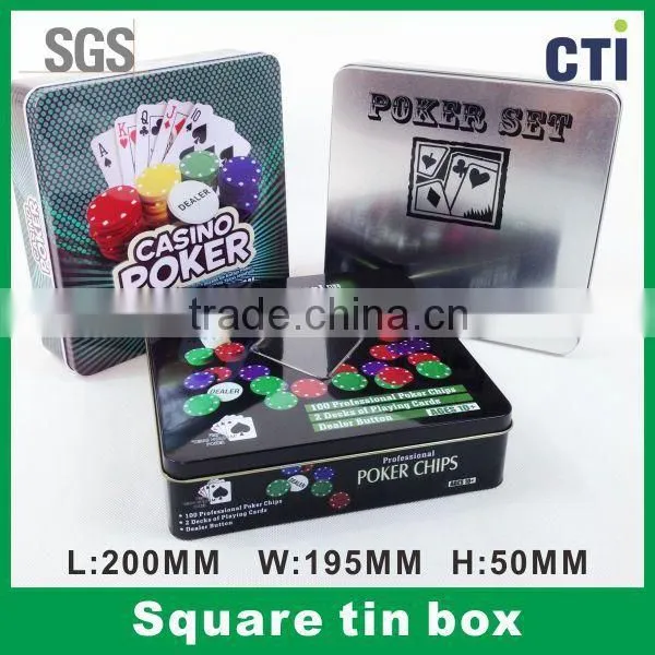 PVC Window Square Tin Box