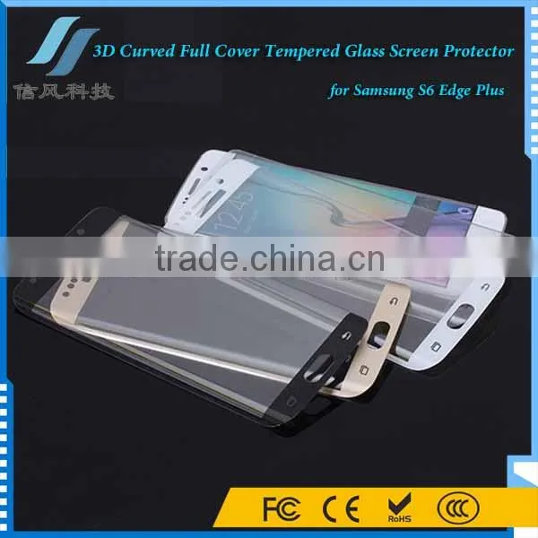 Black 3D Curved Tempered Glass Screen Protector for Samsung S6 Edge Plus photo-5