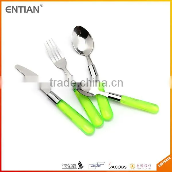 Cutlery Sets With Plastic Handles, Set of Cutlery, Plastic Metallic Cutlery photo-2