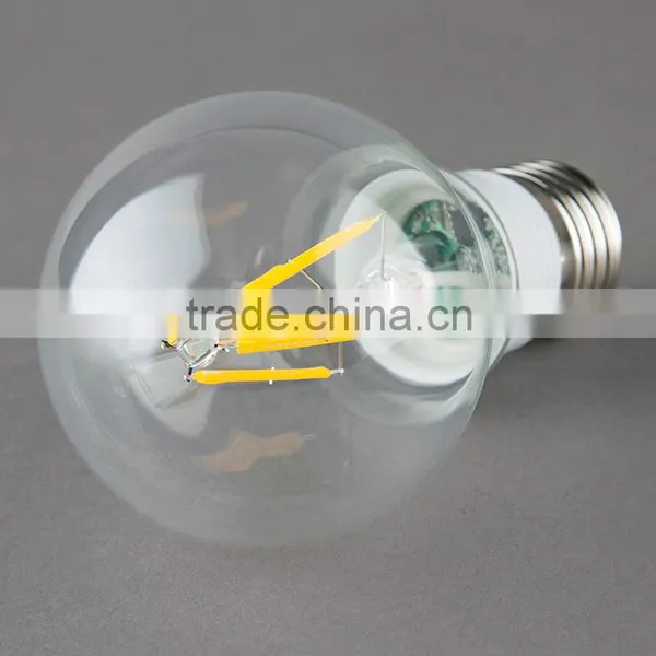 Mingshuai Edison LED Filament Bulb A60 With Plastic Lamp 4W E27 Dimmable Led Light photo-4