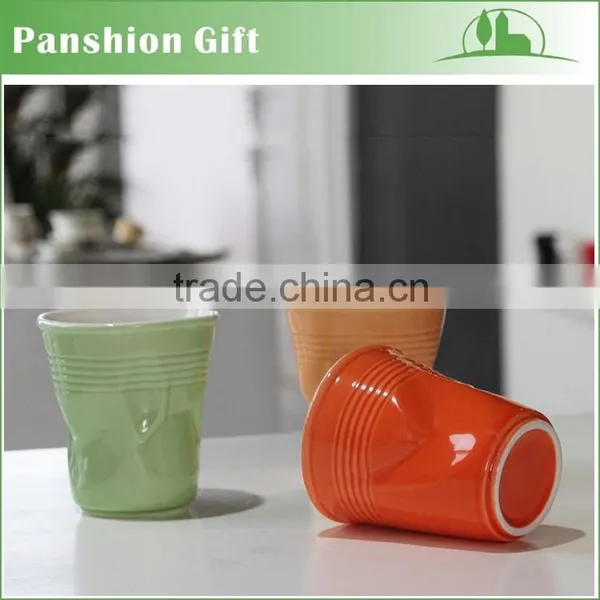 Cheap Wholesale Wrinkled Mug , Imitated Paper Wrinkled Mug photo-2