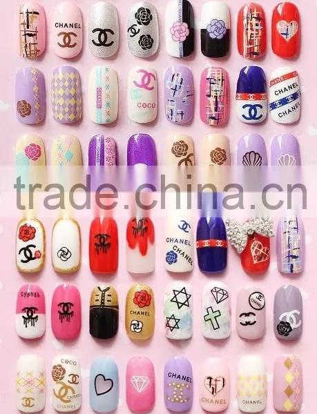 1sheet Nail Art Water Decals Nail Stickers Water Transfer Sticker Charming Fantastic DIY Stickers photo-6