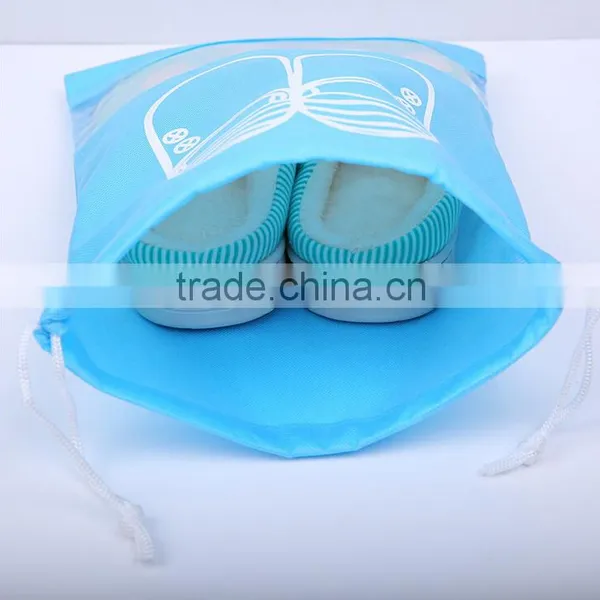 Portable Travel Dust Drawstring Dress Shoes Nonwoven Storage Bag photo-6