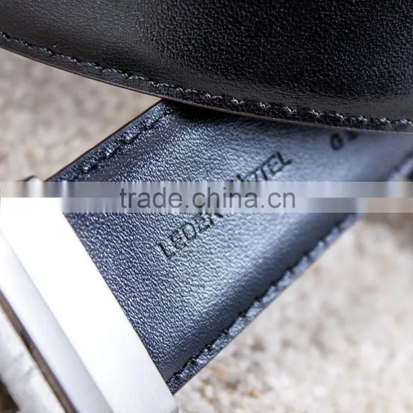 Reversible Buckle Cowhide Leather Belt photo-5